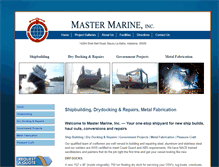 Tablet Screenshot of mastermarineinc.com